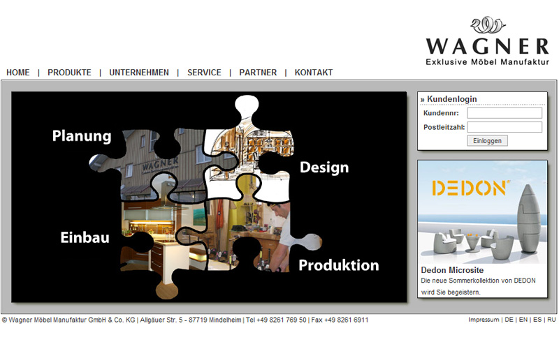 Wagner Möbel Manufaktur - Startseite